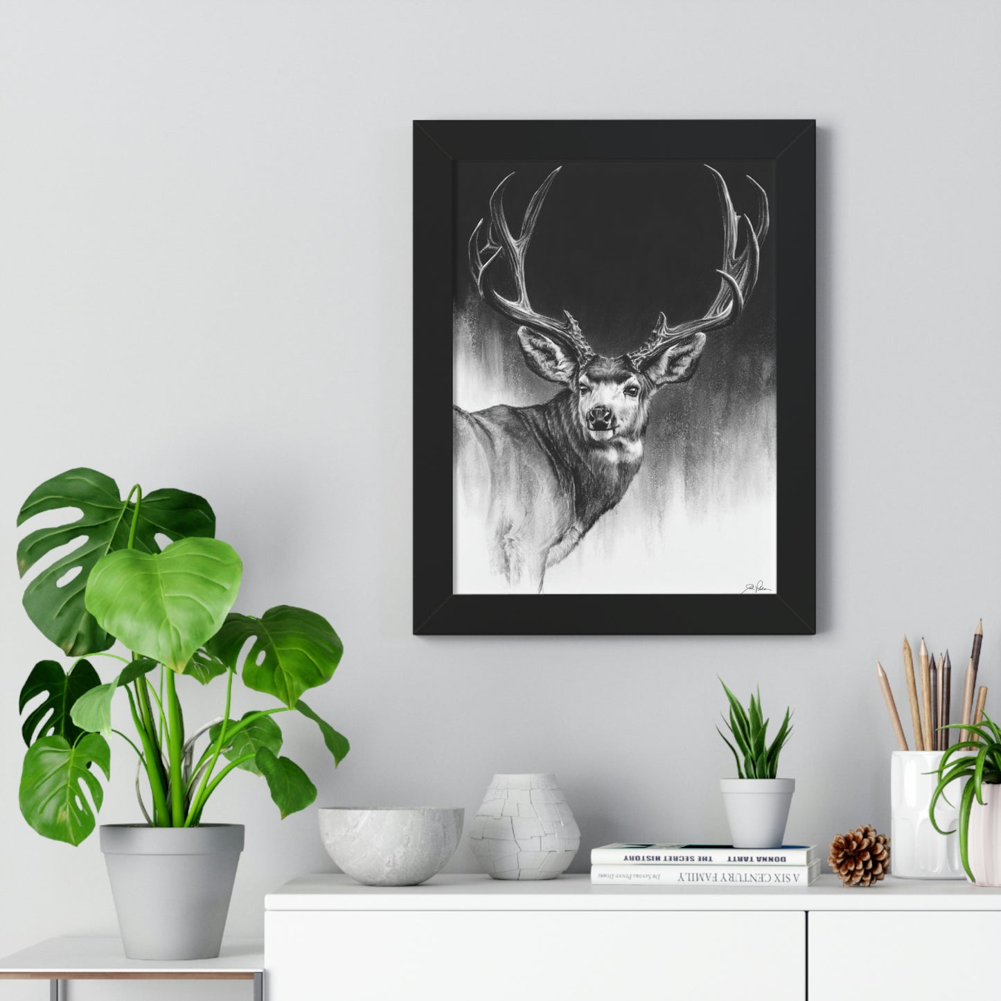 "Looking Back" Framed Paper Print