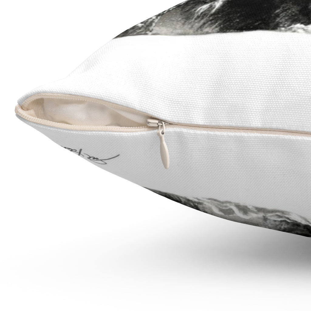 "Frosty" Square Pillow