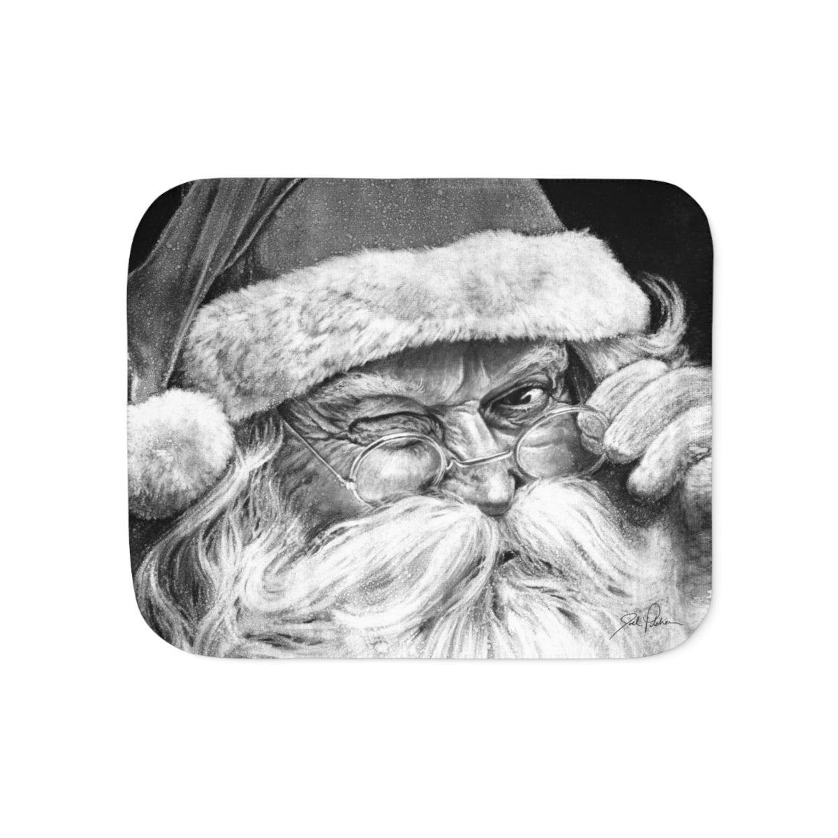 "Ol' Saint Nick" Sherpa Blanket