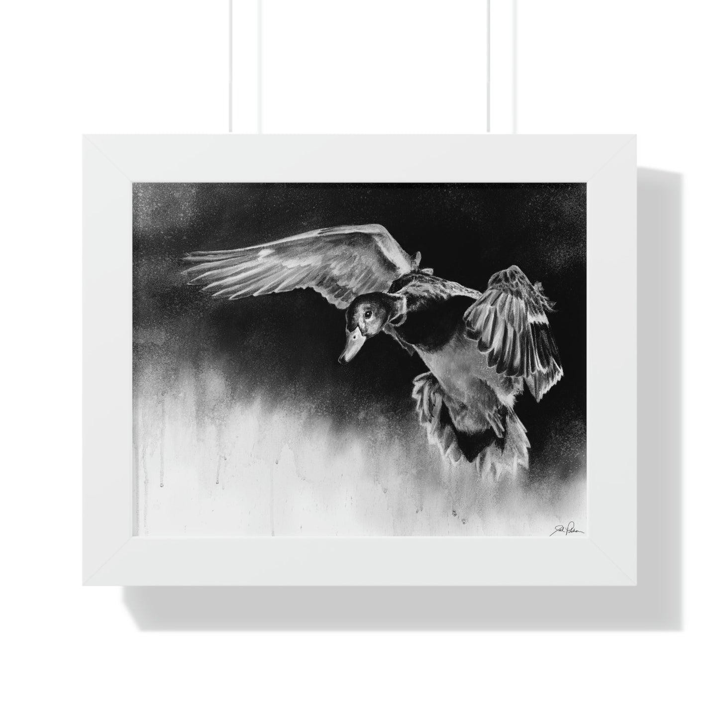 "Controlled Descent" Framed Paper Print