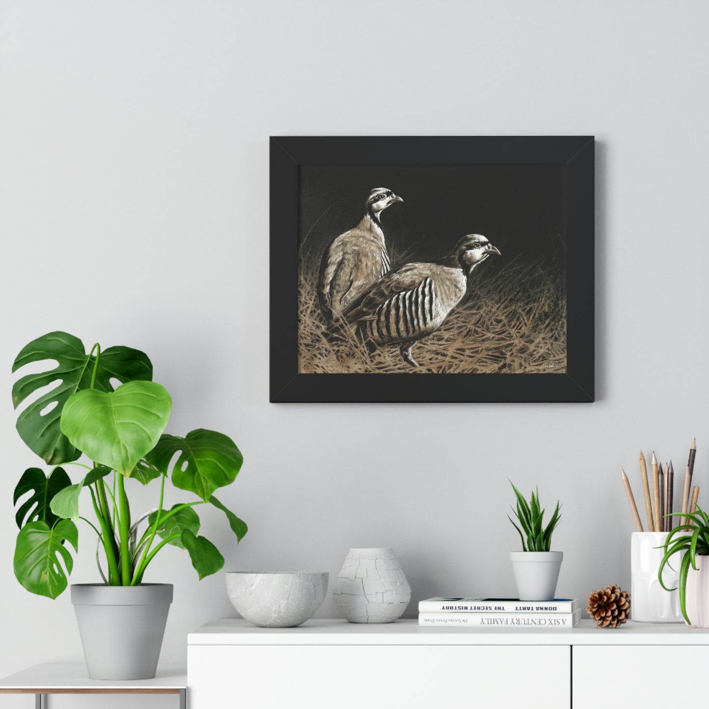 "Chukars" Framed Paper Print