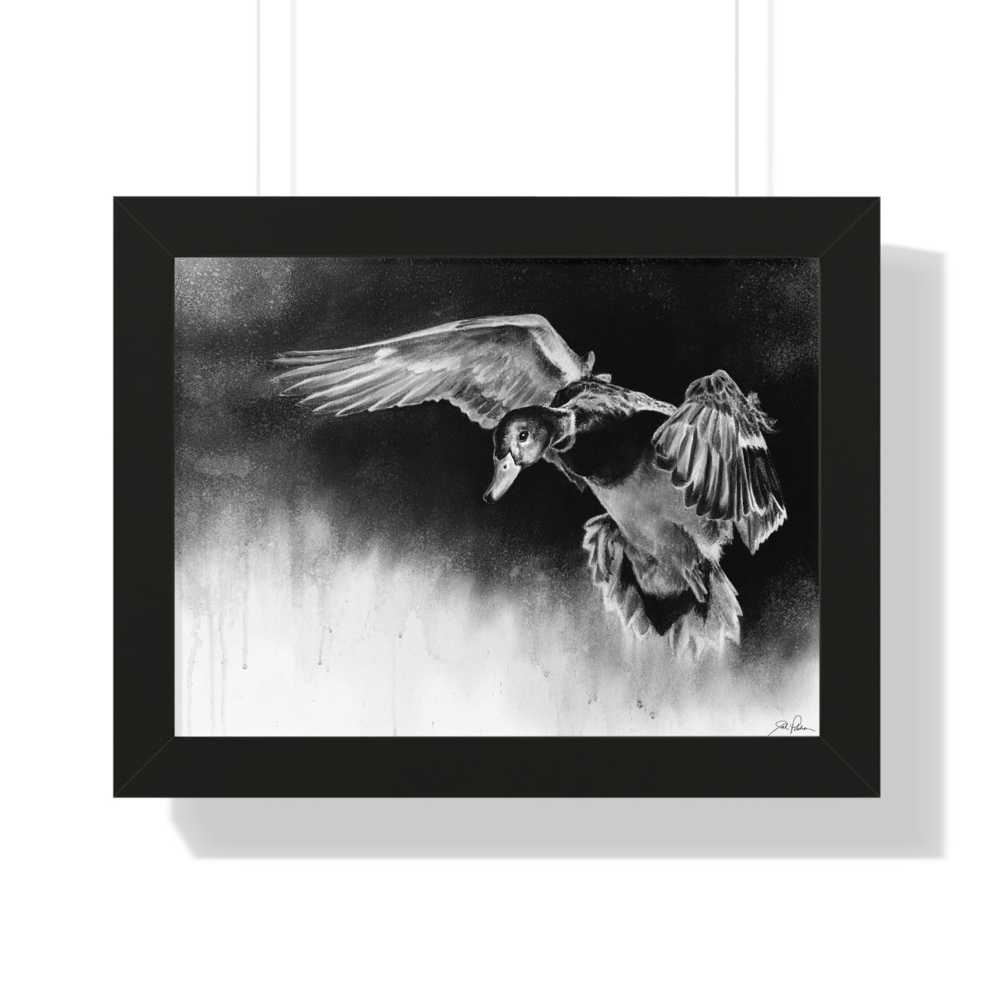 "Controlled Descent" Framed Paper Print