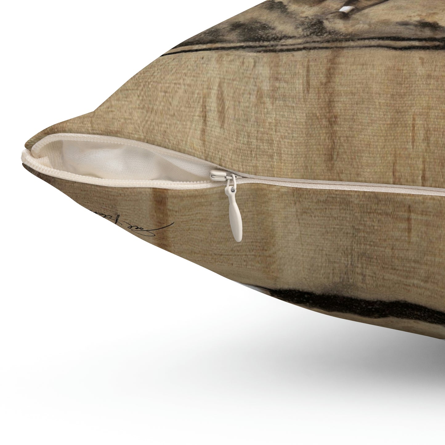 "Turn and Burn" Square Pillow