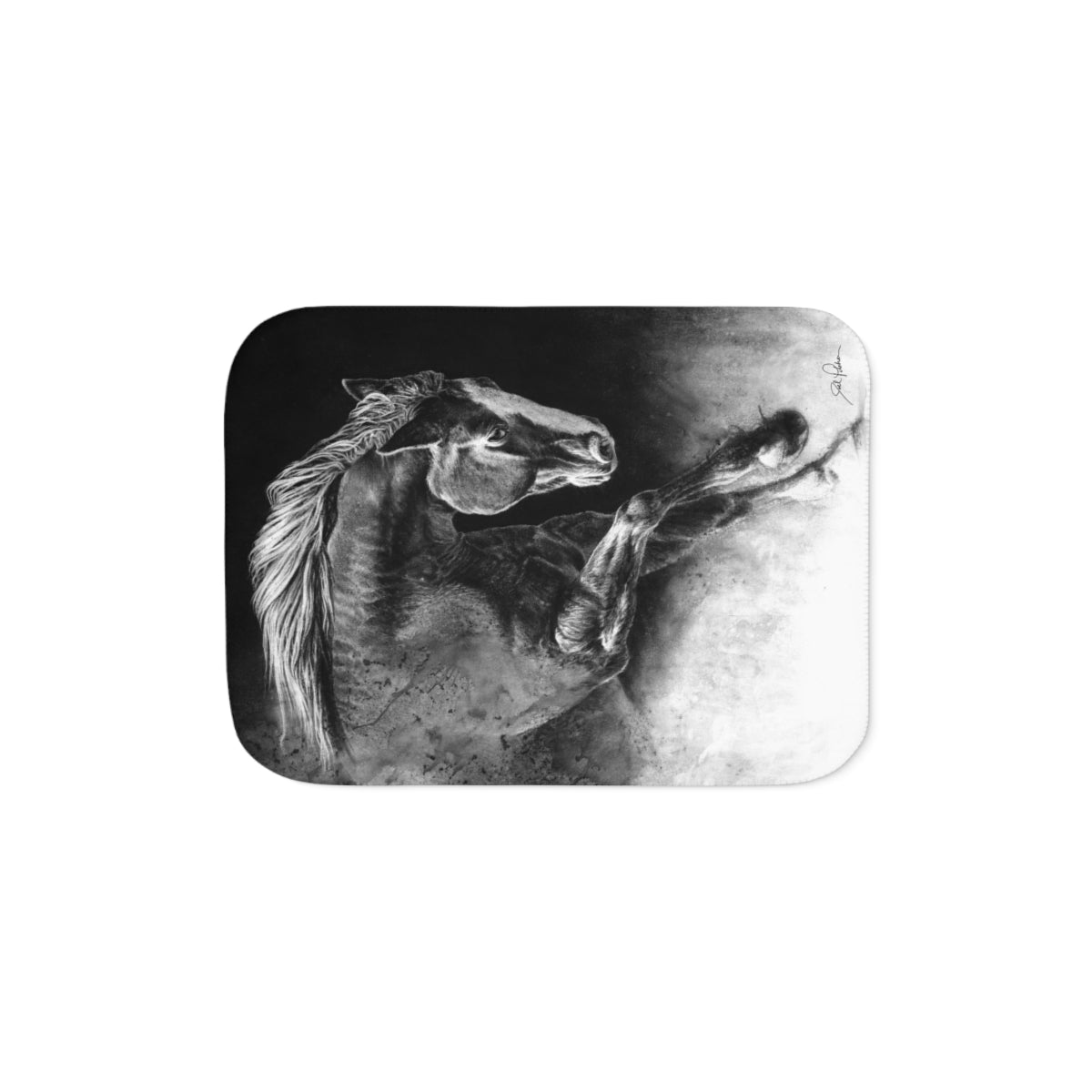 "Unbridled" Sherpa Blanket