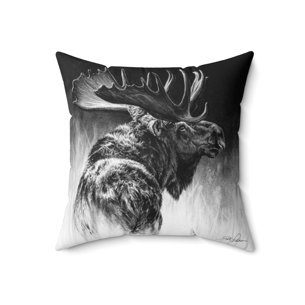 "Bull Moose" Square Pillow