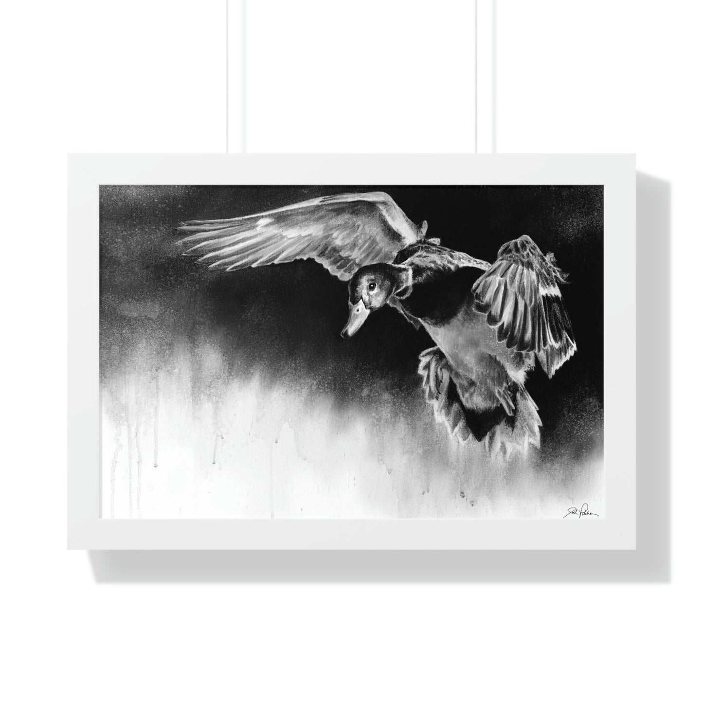 "Controlled Descent" Framed Paper Print