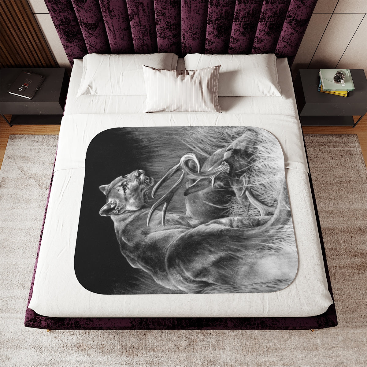 "Food Chain" Sherpa Blanket