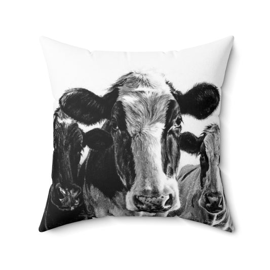 "Milk Maids" Square Pillow