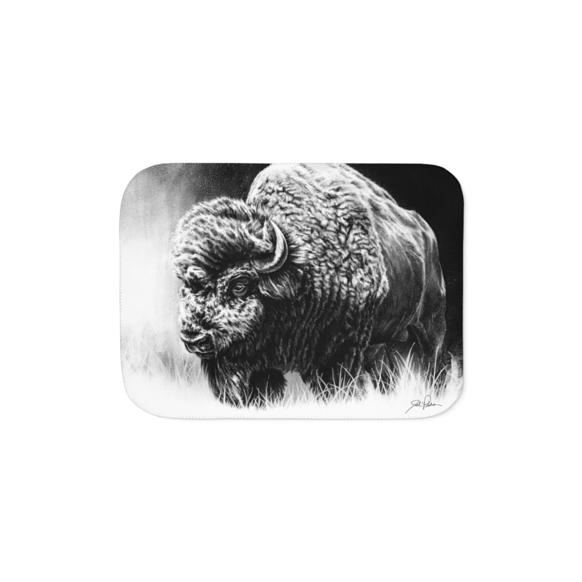 "Bull Dozer" Sherpa Blanket