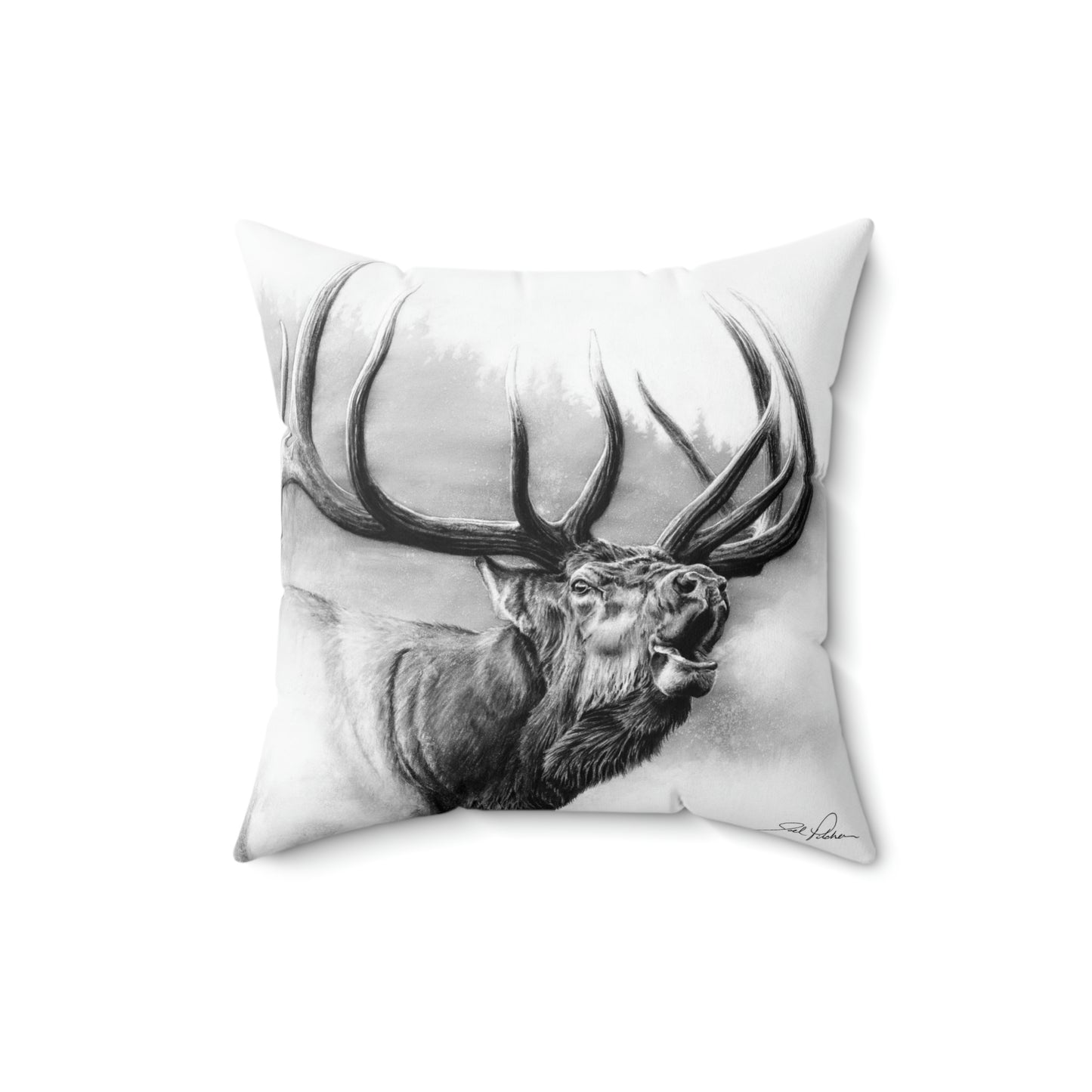 "Rocky Mountain King" Square Pillow