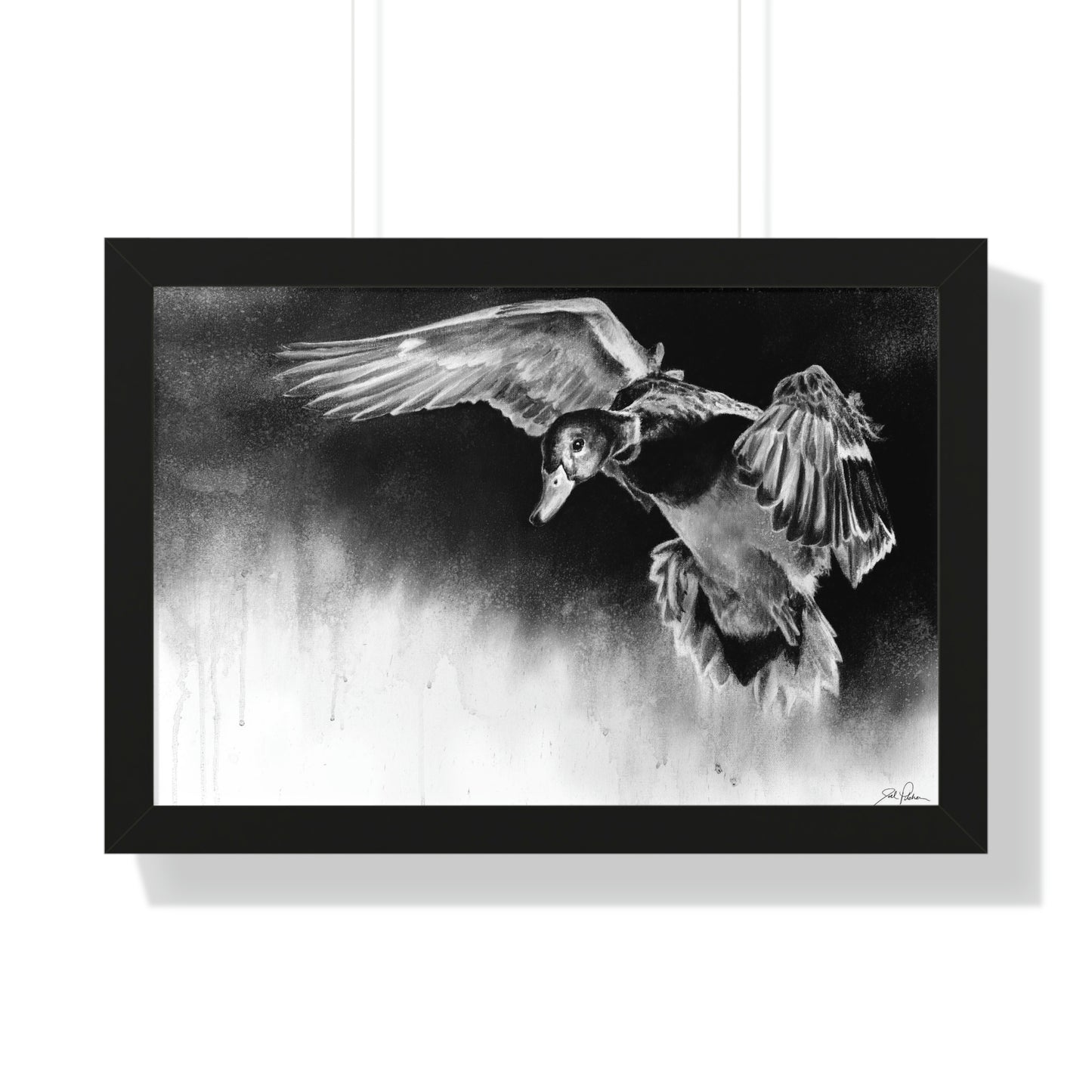 "Controlled Descent" Framed Paper Print