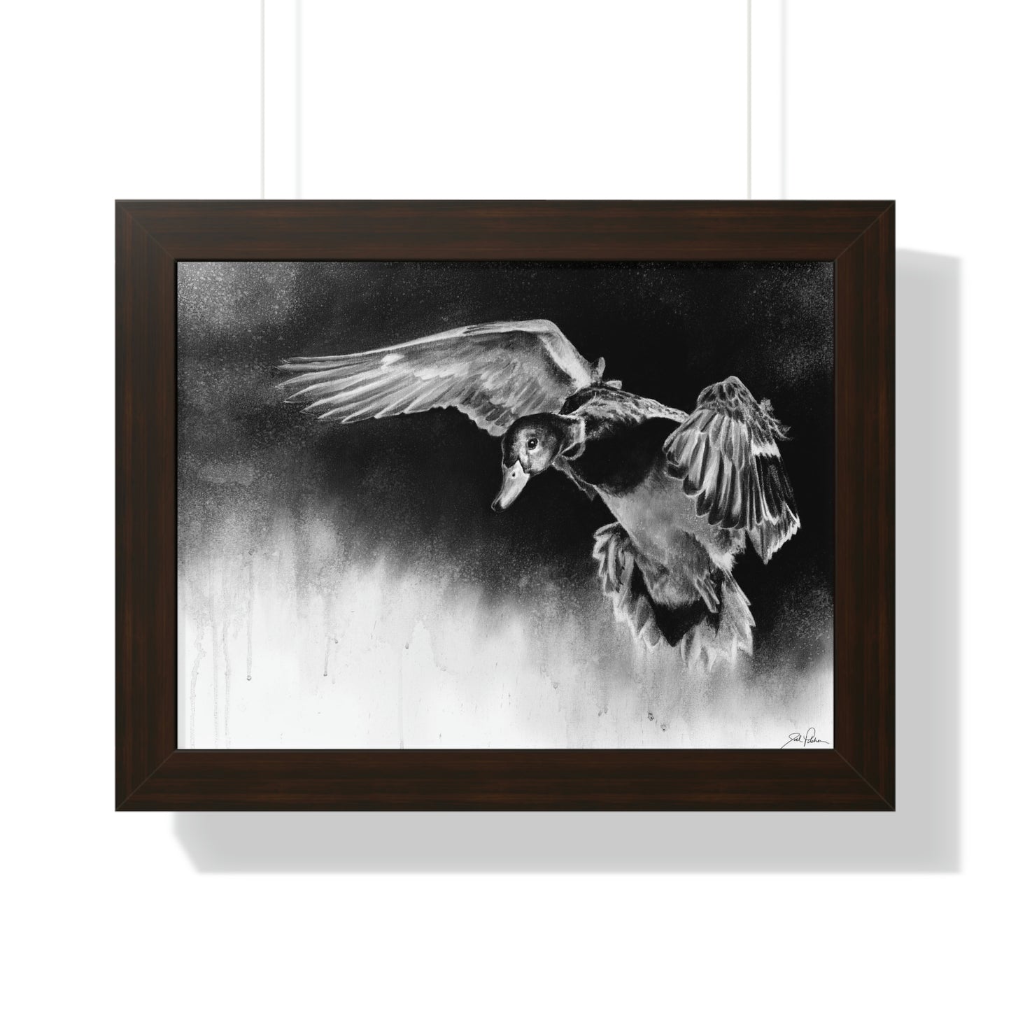 "Controlled Descent" Framed Paper Print