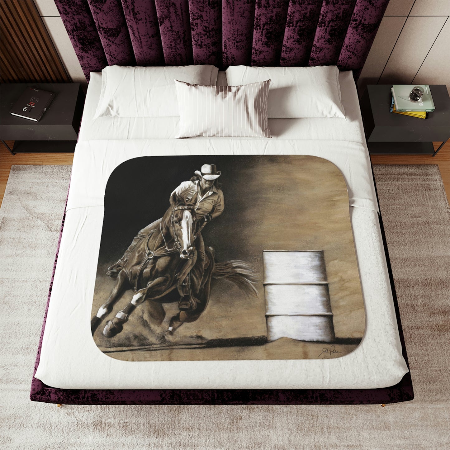 "Turn and Burn" Sherpa Blanket