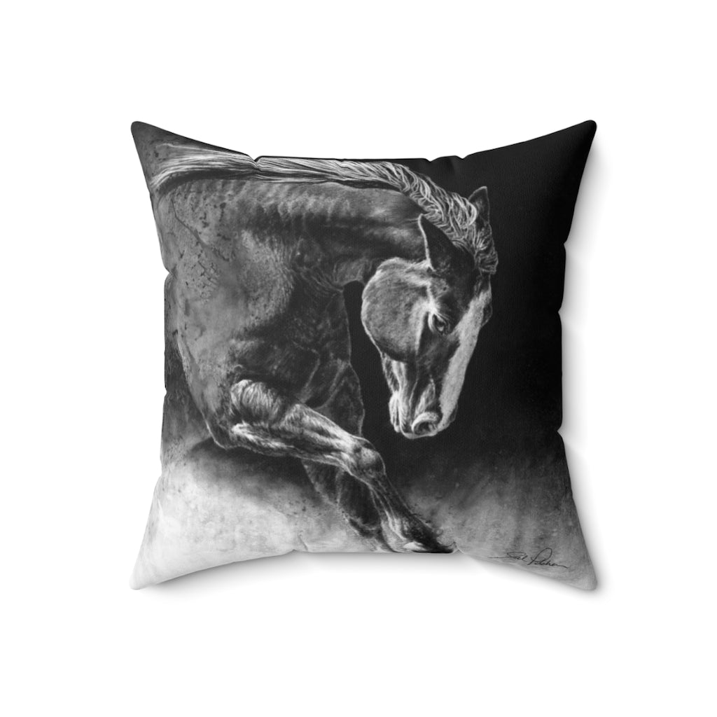 "Unbridled" Square Pillow