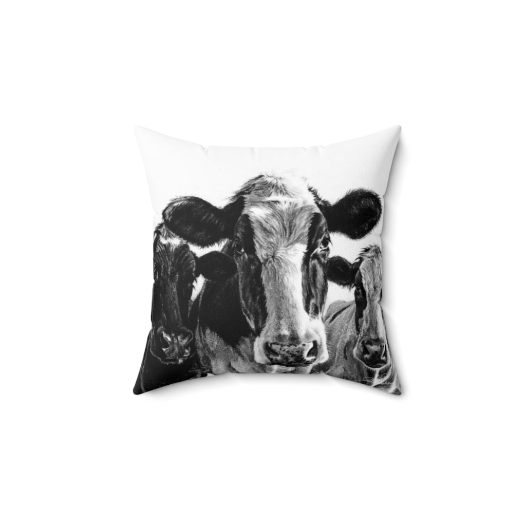 "Milk Maids" Square Pillow