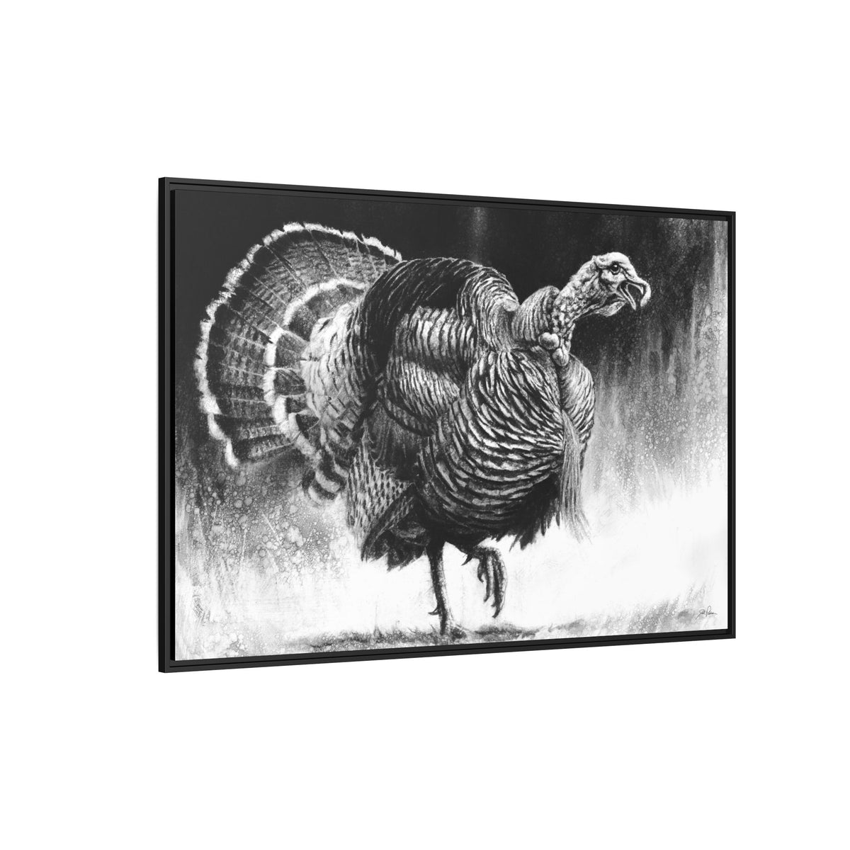 "Gobbler" Framed Canvas