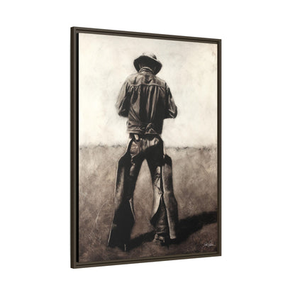 "Cowboy" Framed Canvas