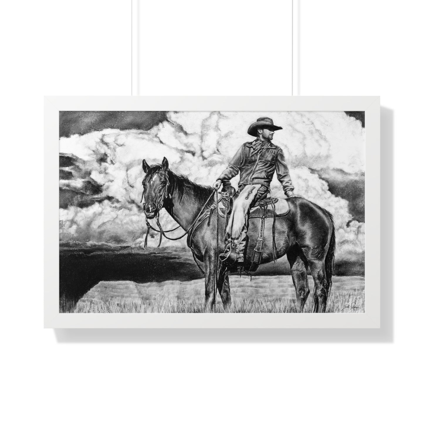 "Looking Back on the Path" Framed Paper Print