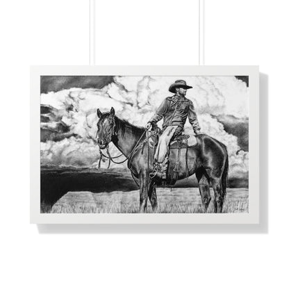 "Looking Back on the Path" Framed Paper Print