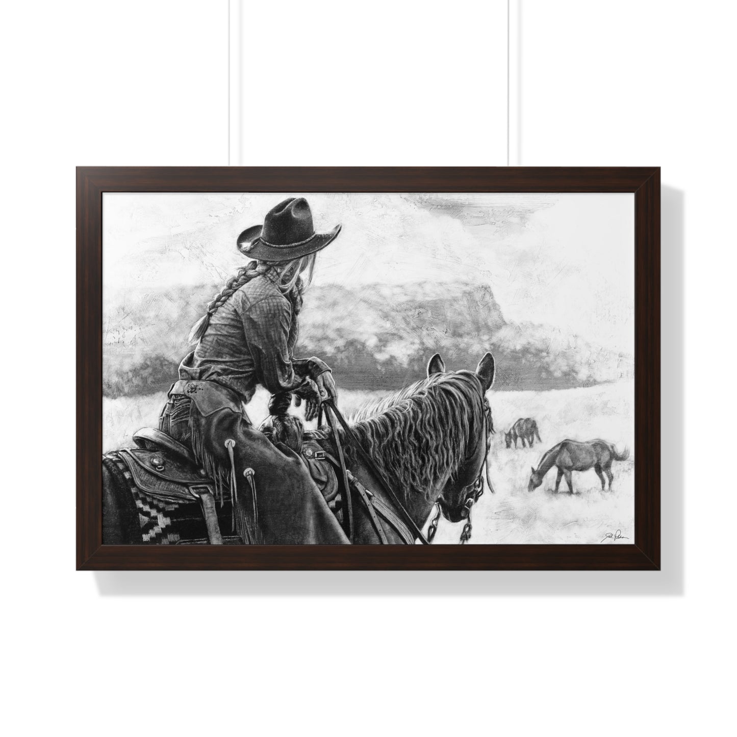 "Bridles and Braids" Framed Paper Print