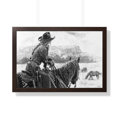 "Bridles and Braids" Framed Paper Print
