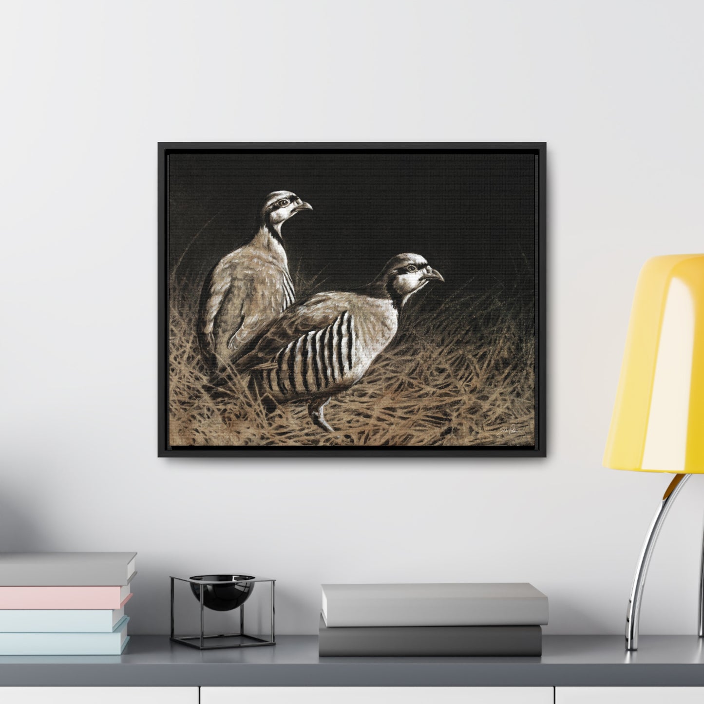 "Chukars" Gallery Wrapped/Framed Canvas