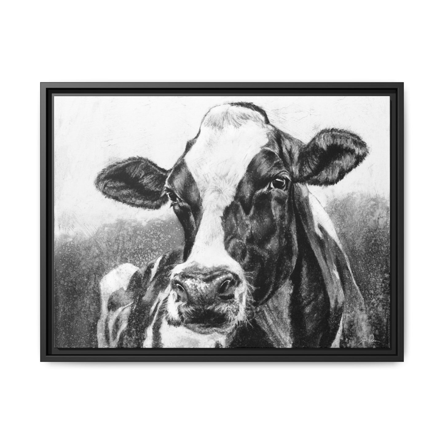 "Holstein" Framed Canvas