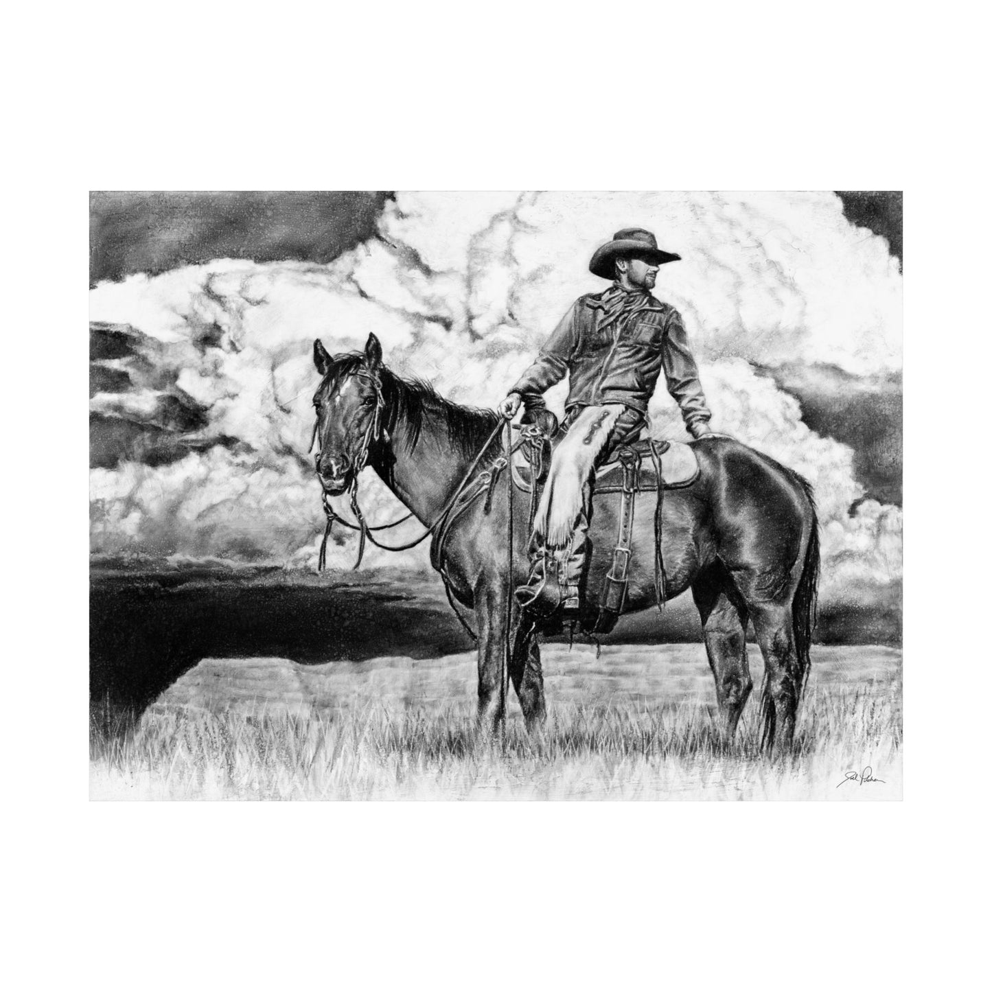 "Looking Back on the Path" Premium Matte Paper Print