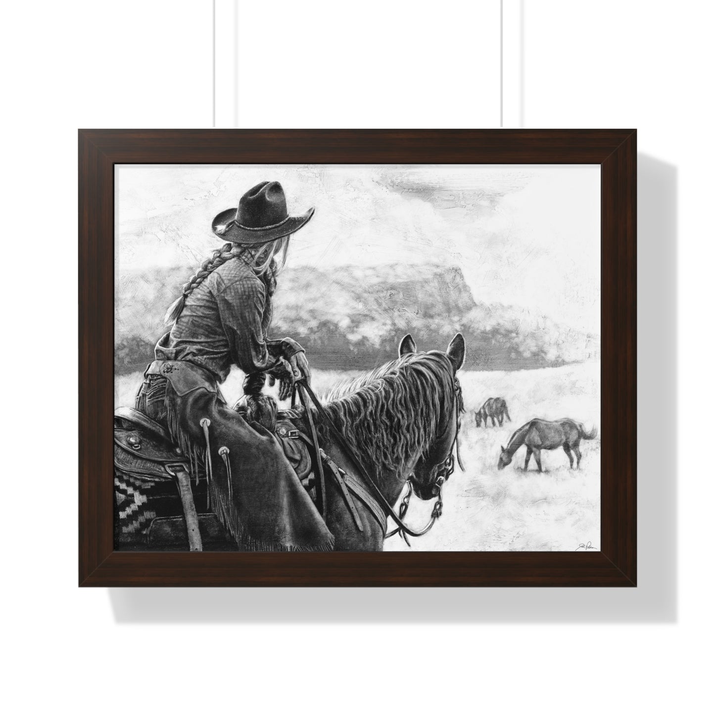 "Bridles and Braids" Framed Paper Print