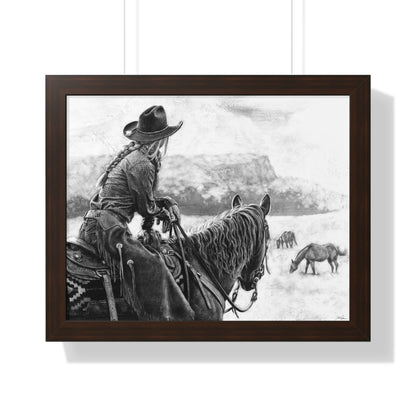 "Bridles and Braids" Framed Paper Print