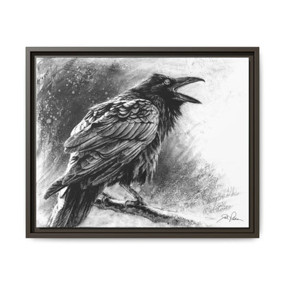 "Raven" Framed Canvas