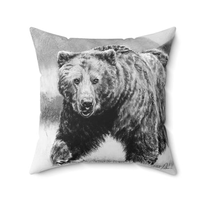 "Grizzly II" Square Pillow.