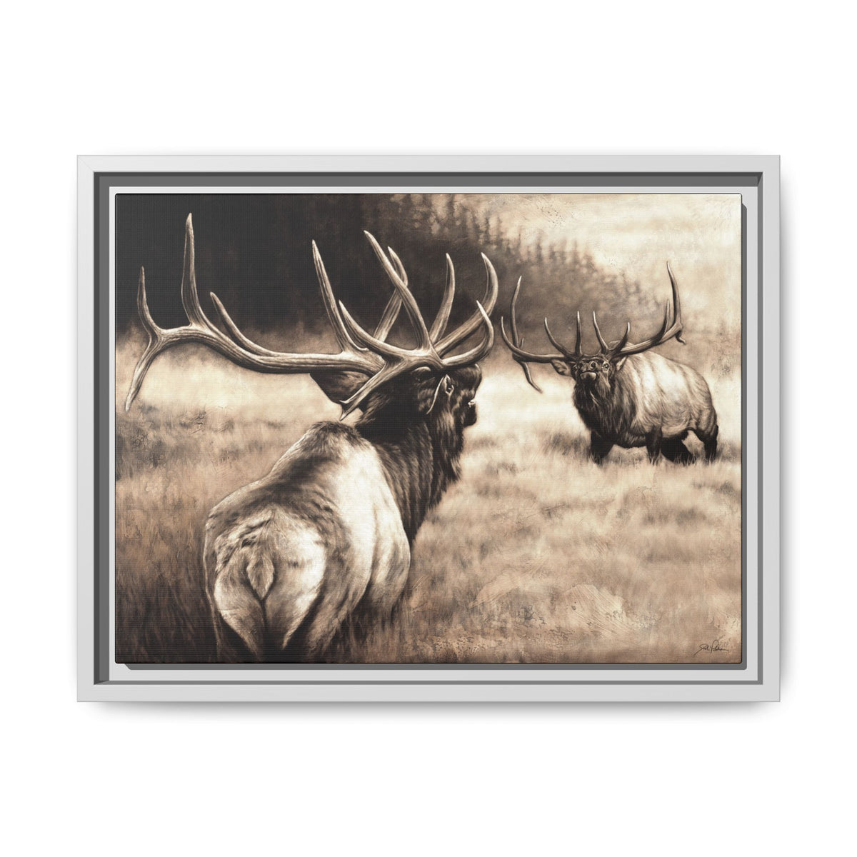 "Ready to Rumble" Framed Canvas