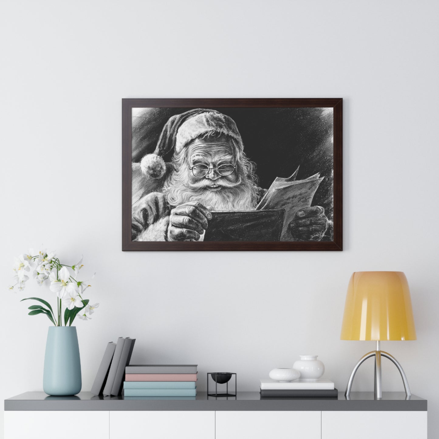 "Dear Santa" Framed Paper Print