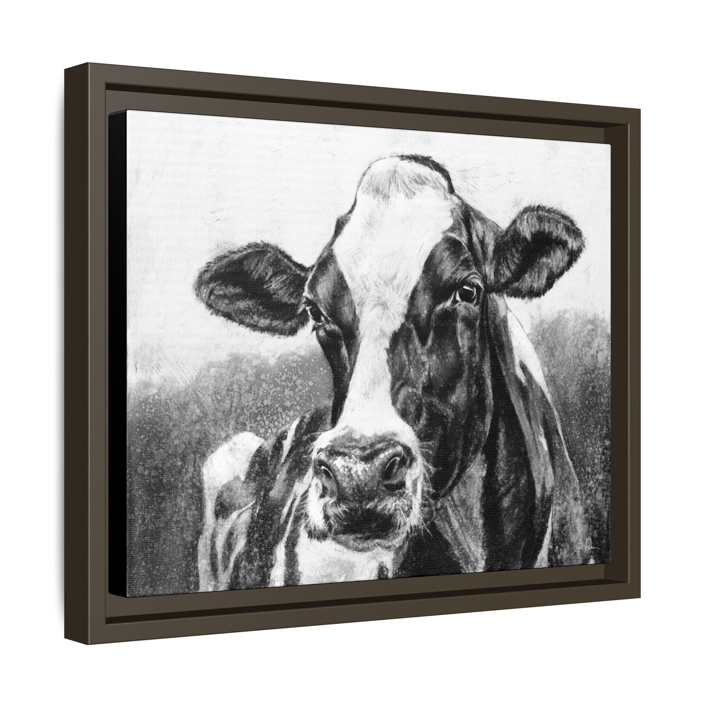 "Holstein" Framed Canvas