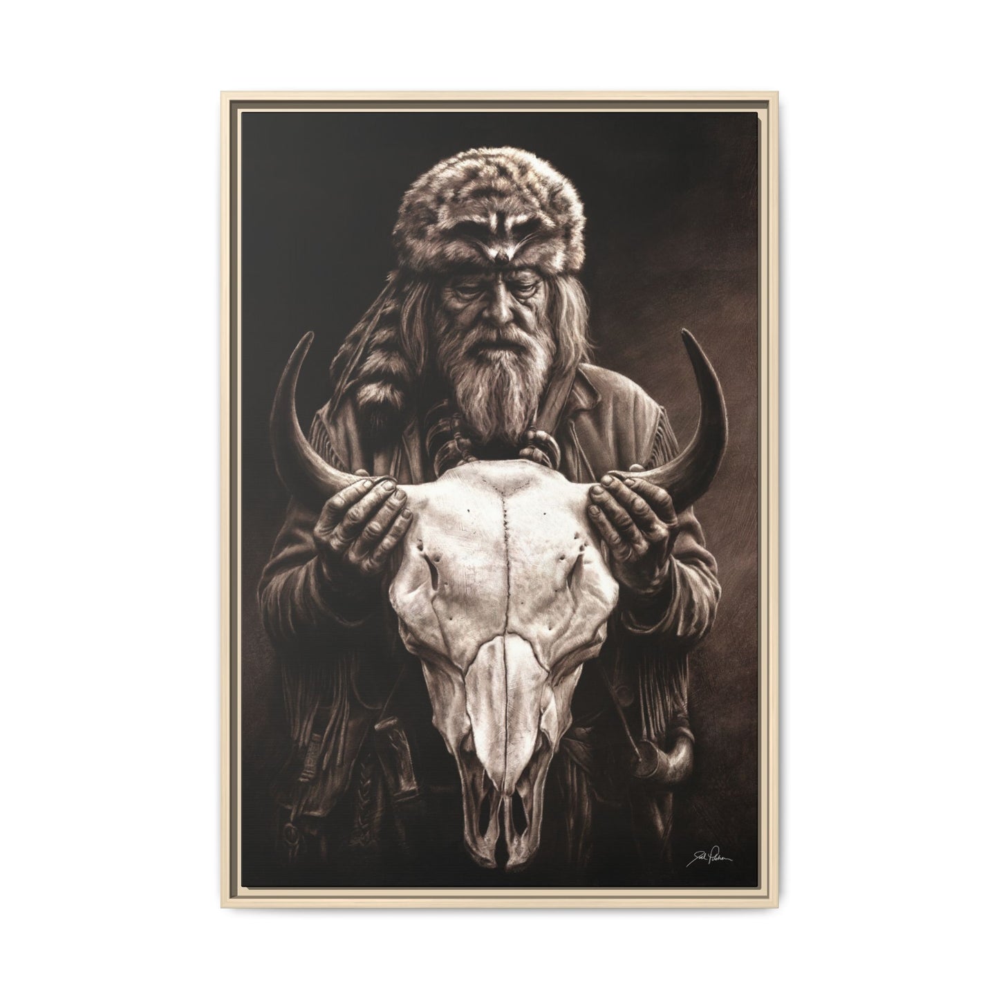 "Legends of the West" Framed Canvas