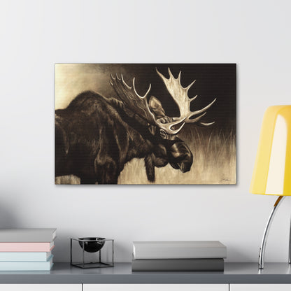 "Mighty Moose" Gallery Wrapped Canvas.