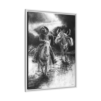 "Shallow Crossing" Framed Canvas