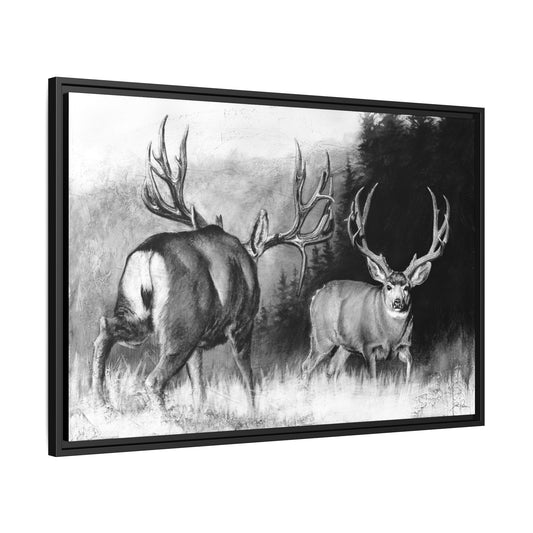 "Face Off" Framed Canvas