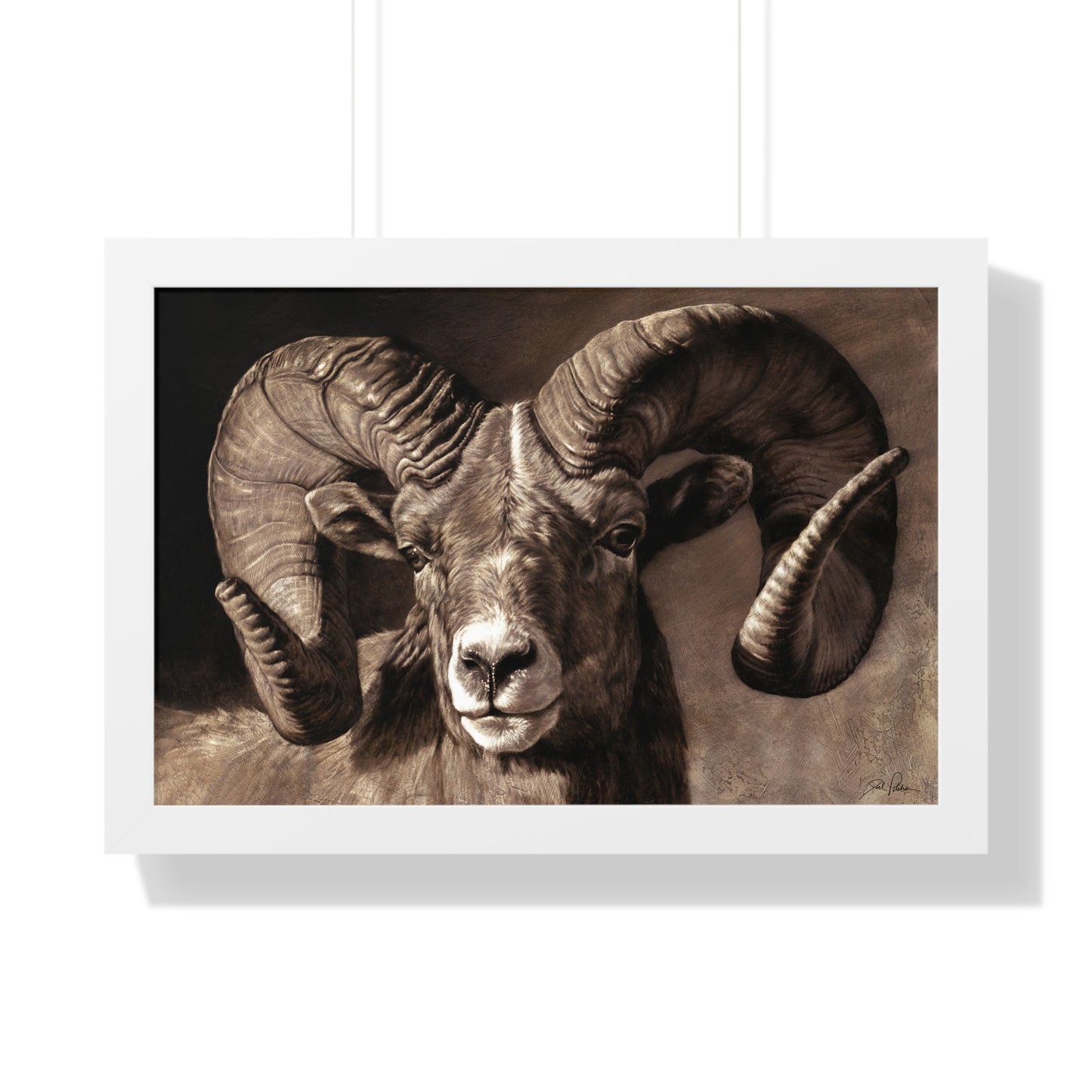 "Full Curl" Framed Paper Print
