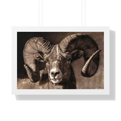 "Full Curl" Framed Paper Print