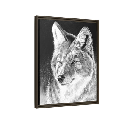 "Coyote II" Framed Canvas