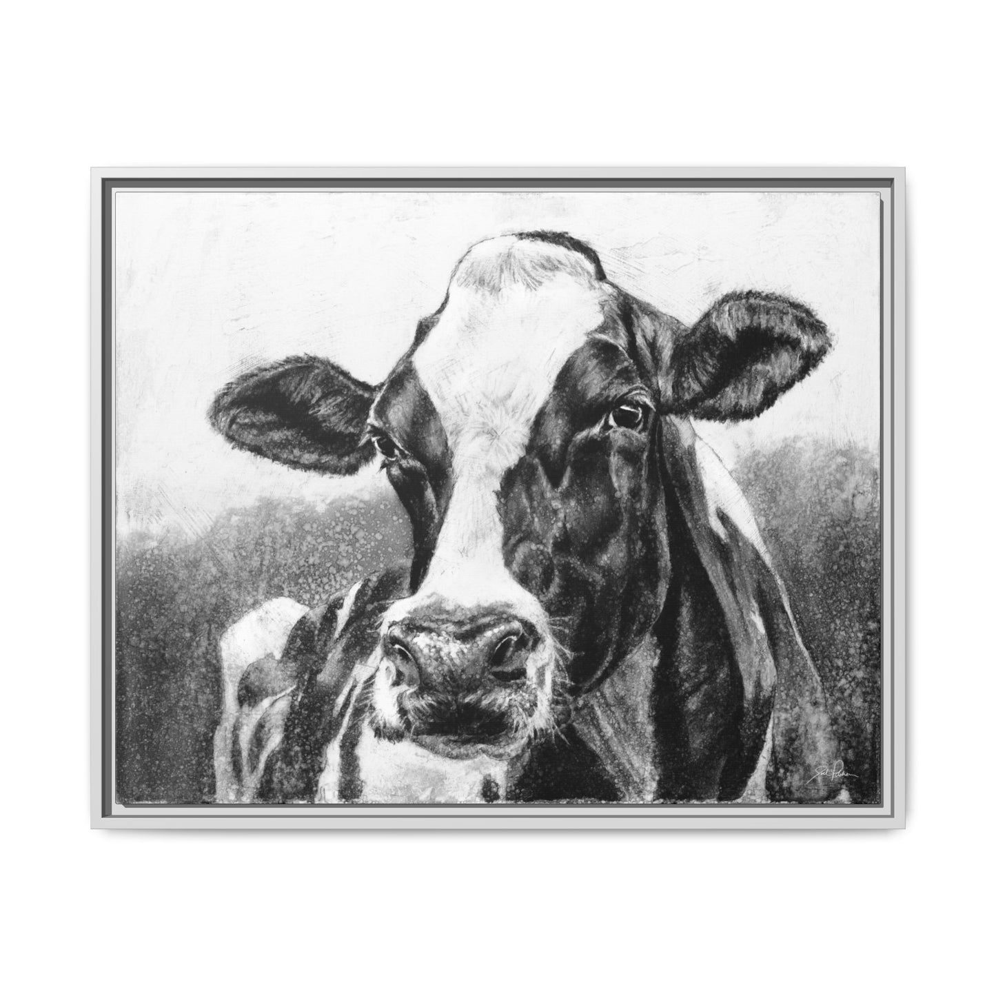 "Holstein" Framed Canvas