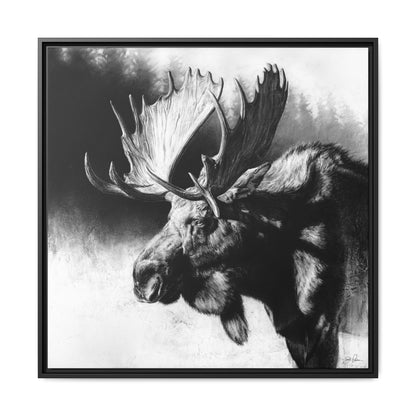 "Formida-bull" Framed Canvas