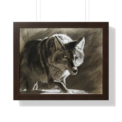 "Coyote" Framed Paper Print