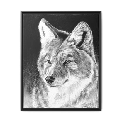 "Coyote II" Framed Canvas