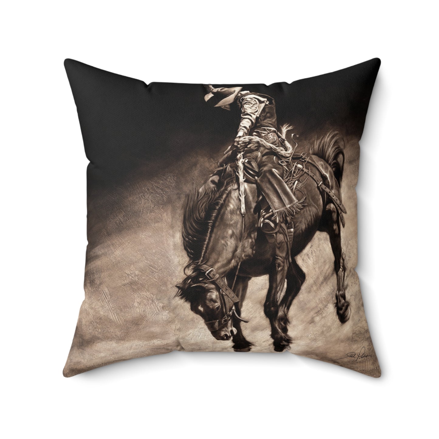"Giddy Up" Square Pillow.