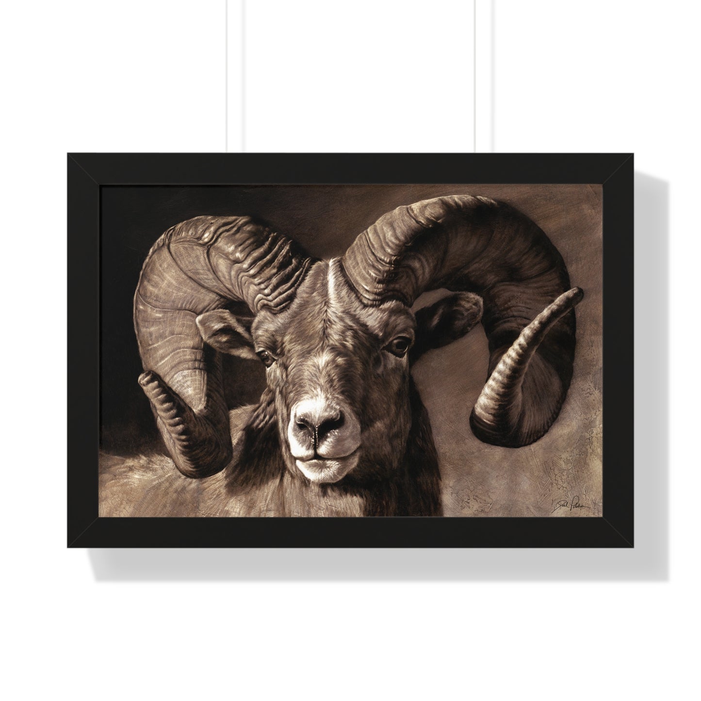 "Full Curl" Framed Paper Print