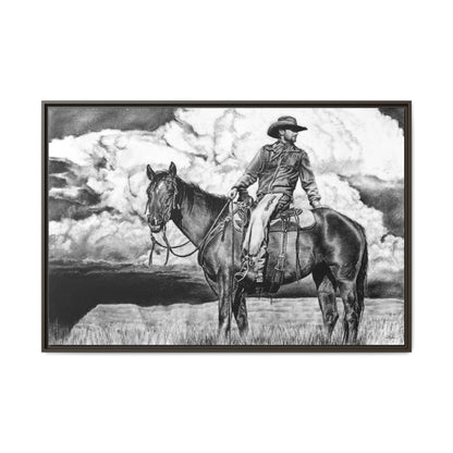 "Looking Back on the Path" Framed Canvas