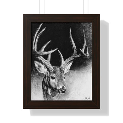 "Whitetail Buck" Framed Paper Print.